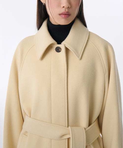 MUSINSA STANDARD WOMAN MUSINSA STANDARD WOMAN Cashmere Blend Balmacan Robe Coat