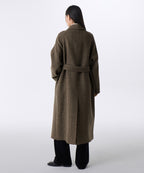 MUSINSA STANDARD WOMAN MUSINSA STANDARD WOMAN Coat Herringbone Balmacan Robe [Brown]