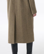MUSINSA STANDARD WOMAN MUSINSA STANDARD WOMAN Coat Heather Olive
