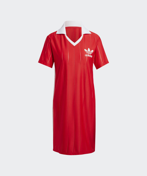 ADIDAS ADIDAS 3S Pinstripe Dress - Red