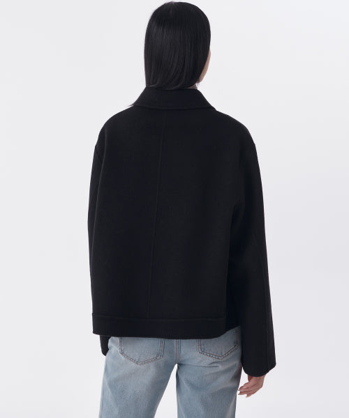 MUSINSA STANDARD WOMAN MUSINSA STANDARD WOMAN Cashmere Blend Handmade Short Mac Coat (Size S)