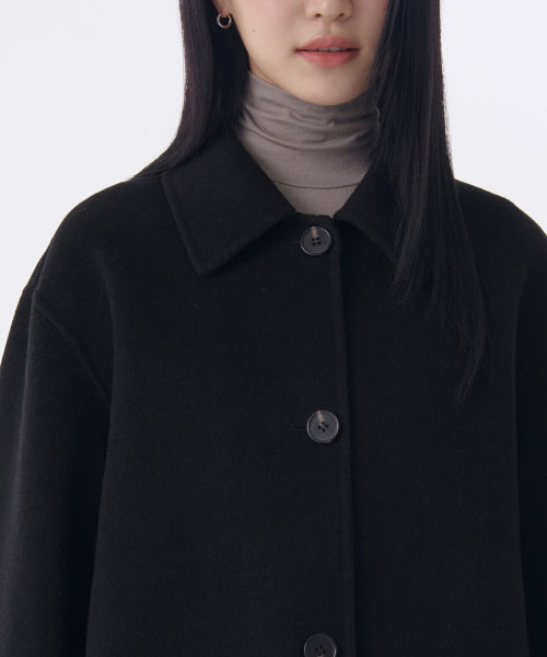 MUSINSA STANDARD WOMAN MUSINSA STANDARD WOMAN Cashmere Blend Handmade Short Mac Coat (Size S)