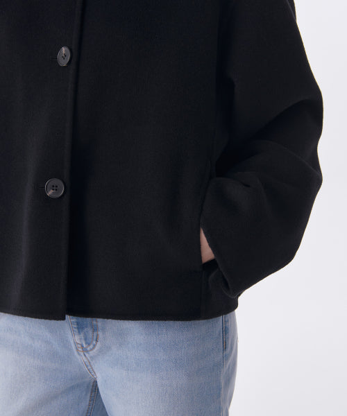 MUSINSA STANDARD WOMAN MUSINSA STANDARD WOMAN Cashmere Blend Handmade Short Mac Coat (Size S)