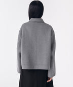 MUSINSA STANDARD WOMAN MUSINSA STANDARD WOMAN Cashmere Blend Handmade Short Mac Coat [Medium Gray]