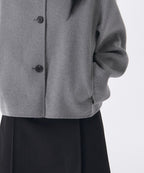 MUSINSA STANDARD WOMAN MUSINSA STANDARD WOMAN Cashmere Blend Handmade Short Mac Coat [Medium Gray]