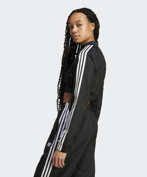 ADIDAS ADIDAS Cropped Track Top - Black