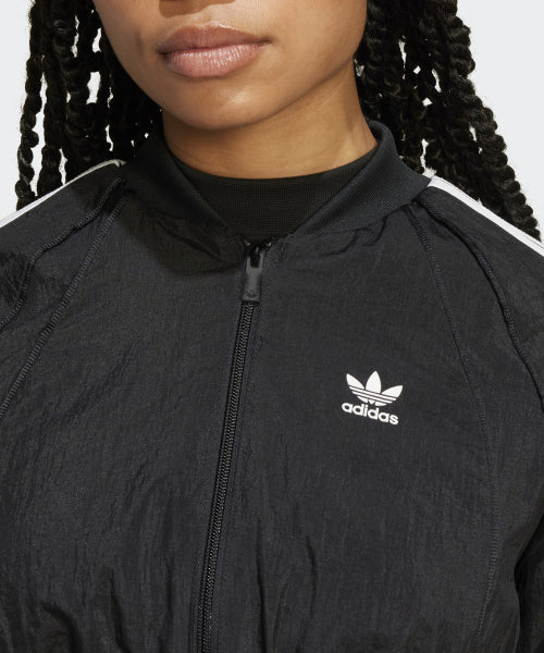 ADIDAS ADIDAS Cropped Track Top - Black