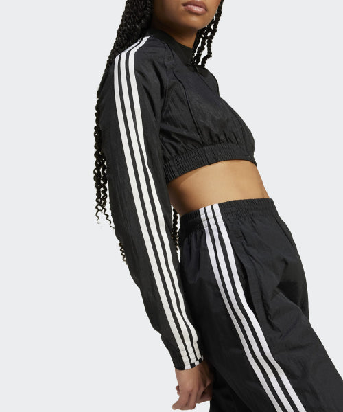 ADIDAS ADIDAS Cropped Track Top - Black