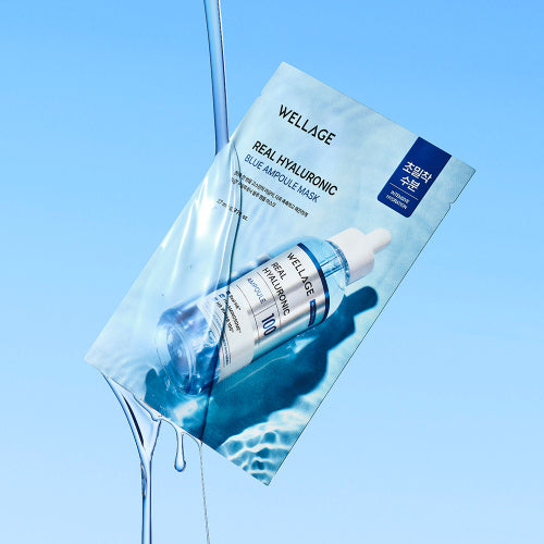 WELLAGE WELLAGE Real Hyaluronic Blue Ampoule Mask 5 sheets