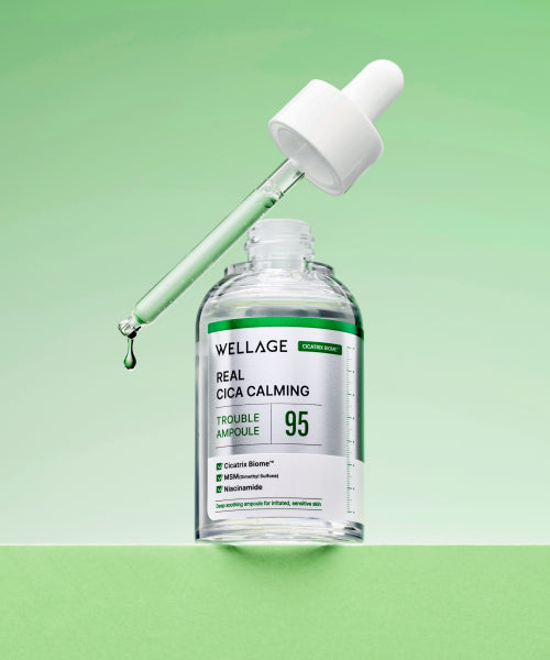 WELLAGE WELLAGE Real Cica Calming Ampoule & Cream Set 50ml