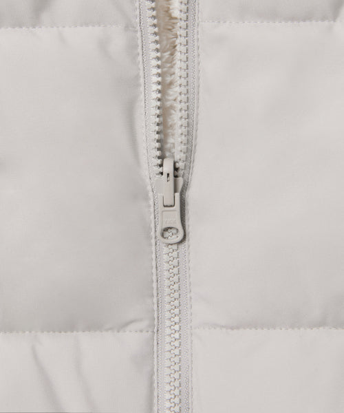 MUSINSA STANDARD WOMAN MUSINSA STANDARD WOMAN Padded Jacket Ash Gray/Ivory