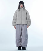 MUSINSA STANDARD WOMAN MUSINSA STANDARD WOMAN Padded Jacket Ash Gray/Ivory