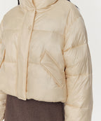 MUSINSA STANDARD WOMAN MUSINSA STANDARD WOMAN Padded Jacket Short Glossy [Butter]