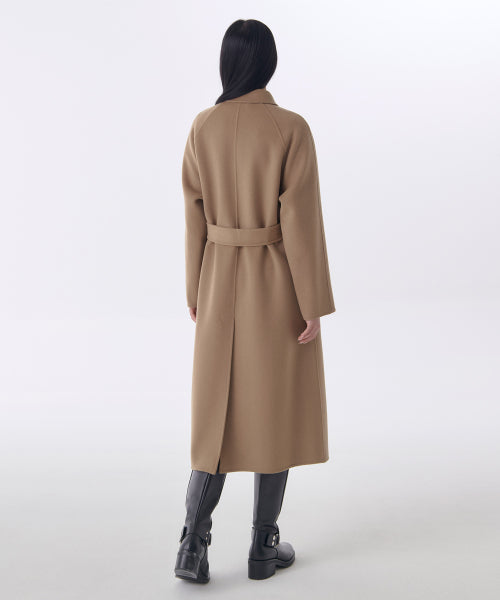 MUSINSA STANDARD WOMAN MUSINSA STANDARD WOMAN Coat Handmade Balmacan Robe [Camel]