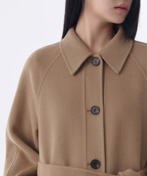 MUSINSA STANDARD WOMAN MUSINSA STANDARD WOMAN Coat Handmade Balmacan Robe [Camel]