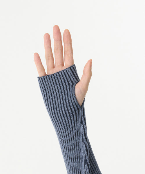MUSINSA STANDARD WOMAN MUSINSA STANDARD WOMAN Women's Two-Tone Ribbed Slim Knit Zip-Up [Size]