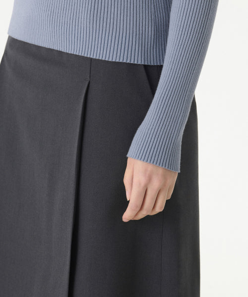 MUSINSA STANDARD WOMAN MUSINSA STANDARD WOMAN Women's Ribbed Slim Square Neck Knit Blue Gray