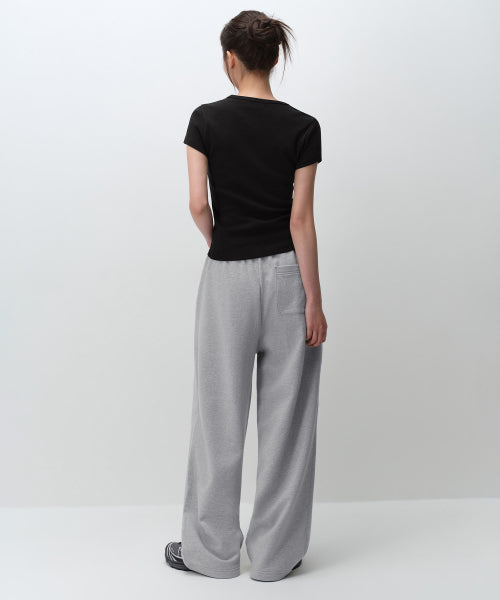 MUSINSA STANDARD WOMAN MUSINSA STANDARD WOMAN Women's Deep Tuck Variable Wide Lounge Sweatpants [Medium Gray]