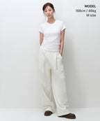 MUSINSA STANDARD WOMAN MUSINSA STANDARD WOMAN Women's Lounge Sweatpants [Cream]