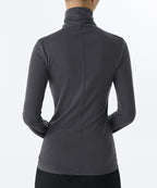 MUSINSA STANDARD WOMAN MUSINSA STANDARD WOMAN T-Shirt Slim Turtleneck Dark Gray