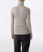 MUSINSA STANDARD WOMAN MUSINSA STANDARD WOMAN T-Shirt Slim Turtleneck Light Warm Gray