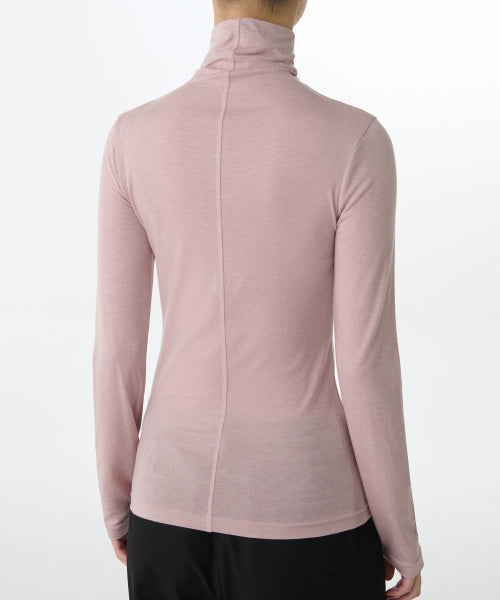 MUSINSA STANDARD WOMAN MUSINSA STANDARD WOMAN Women's T-Shirt Slim Turtleneck Desert Pink