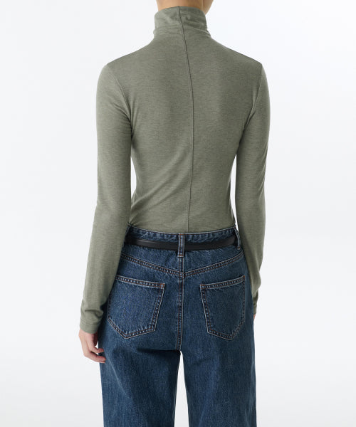 MUSINSA STANDARD WOMAN MUSINSA STANDARD WOMAN T-Shirt Slim Turtleneck [Sage]