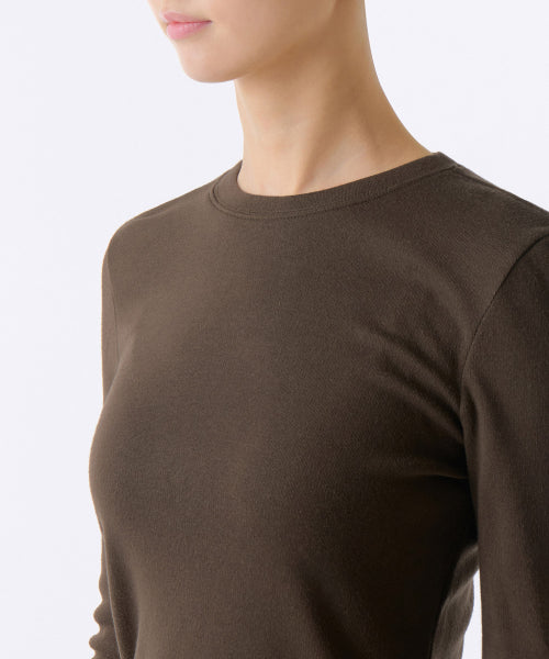 MUSINSA STANDARD WOMAN MUSINSA STANDARD WOMAN T-Shirt Slim Crew Neck Long Sleeve (Size M)