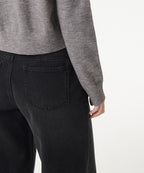 MUSINSA STANDARD WOMAN MUSINSA STANDARD WOMAN Women's Wide Trapeze Denim Pants (Washed Black)