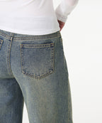 MUSINSA STANDARD WOMAN MUSINSA STANDARD WOMAN Women's Wide Trapeze Denim Pants [Rusty Blue]