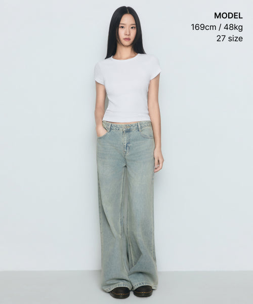 MUSINSA STANDARD WOMAN MUSINSA STANDARD WOMAN Women's Denim Pants Yellow Sky Blue