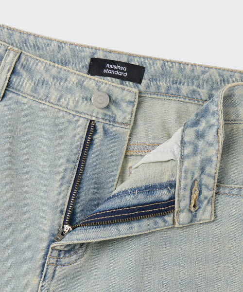 MUSINSA STANDARD WOMAN MUSINSA STANDARD WOMAN Women's Denim Pants Yellow Sky Blue
