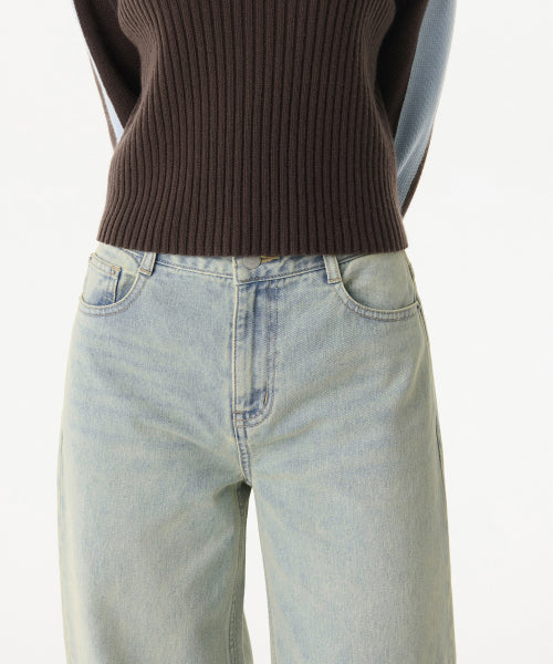 MUSINSA STANDARD WOMAN MUSINSA STANDARD WOMAN Women's Denim Pants Yellow Sky Blue