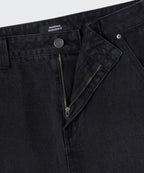 MUSINSA STANDARD WOMAN MUSINSA STANDARD WOMAN Denim Knee Length Skirt (Washed Black)