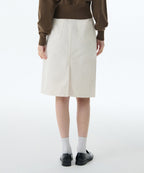 MUSINSA STANDARD WOMAN MUSINSA STANDARD WOMAN Denim Knee Length Skirt Cream