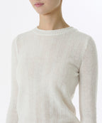MUSINSA STANDARD WOMAN MUSINSA STANDARD WOMAN Women's Sheer Vertical Textured Knit [Ivory] Size