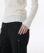 MUSINSA STANDARD WOMAN MUSINSA STANDARD WOMAN Women's Sheer Vertical Textured Knit [Ivory] Size