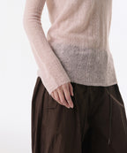 MUSINSA STANDARD WOMAN MUSINSA STANDARD WOMAN Women's Sheer Vertical Textured Knit Pale Pink