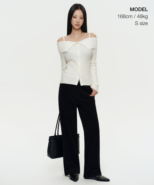 MUSINSA STANDARD WOMAN MUSINSA STANDARD WOMAN Women's Cardigan Off-Shoulder