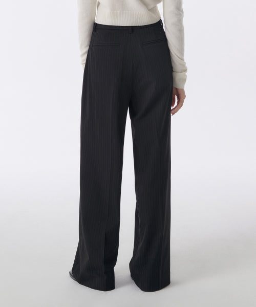 MUSINSA STANDARD WOMAN MUSINSA STANDARD WOMAN Women's Pinstripe Low Rise Wide Slacks