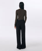 MUSINSA STANDARD WOMAN MUSINSA STANDARD WOMAN Slacks Deep Tuck Wide [Black] Size 26