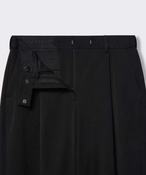MUSINSA STANDARD WOMAN MUSINSA STANDARD WOMAN Slacks Deep Tuck Wide [Black] Size 26