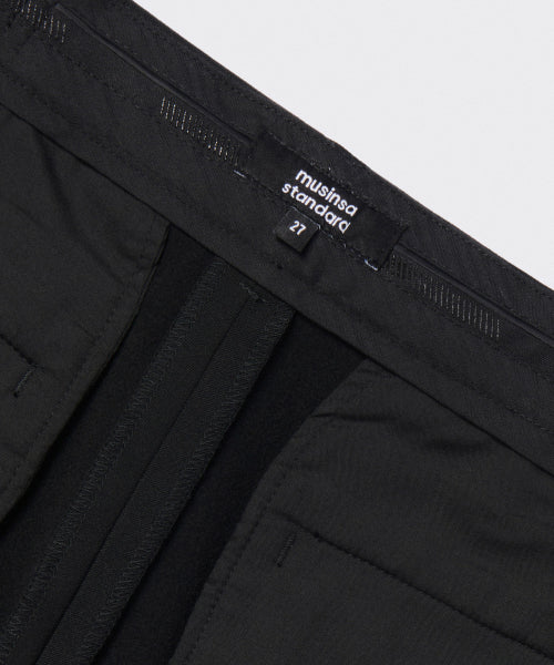 MUSINSA STANDARD WOMAN MUSINSA STANDARD WOMAN Slacks Deep Tuck Wide [Black] Size 26