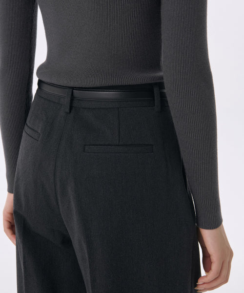 MUSINSA STANDARD WOMAN MUSINSA STANDARD WOMAN Women's Heavyweight Slacks (Charcoal Gray)