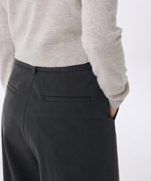 MUSINSA STANDARD WOMAN MUSINSA STANDARD WOMAN Slacks Wide [Gray]