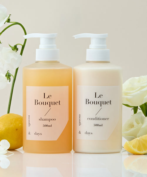 MONTHNDAYS Le Bouquet hair set (shampoo 500ml + conditioner 500ml)