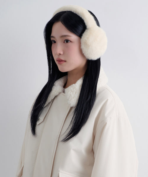 MUSINSA STANDARD WOMAN MUSINSA STANDARD WOMAN Women's Fake Fur Ear Muff [Cream]