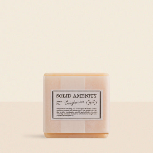 SINGLEROOM Travel solid soap amenity 3-piece set