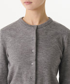 MUSINSA STANDARD WOMAN MUSINSA STANDARD WOMAN Women's Essential Round Neck Cardigan [Medium Gray]