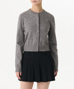 MUSINSA STANDARD WOMAN MUSINSA STANDARD WOMAN Women's Essential Round Neck Cardigan [Medium Gray]